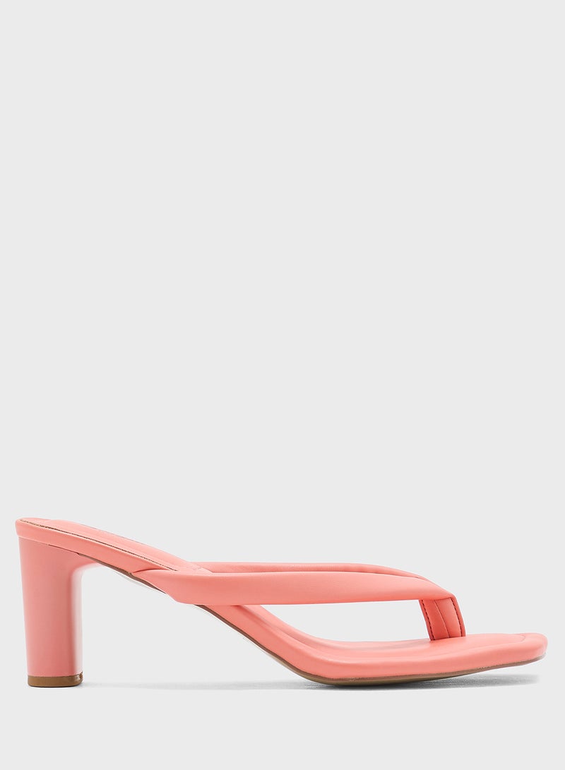 Ginger Padded Toe Post Heel Sandal - Image 1