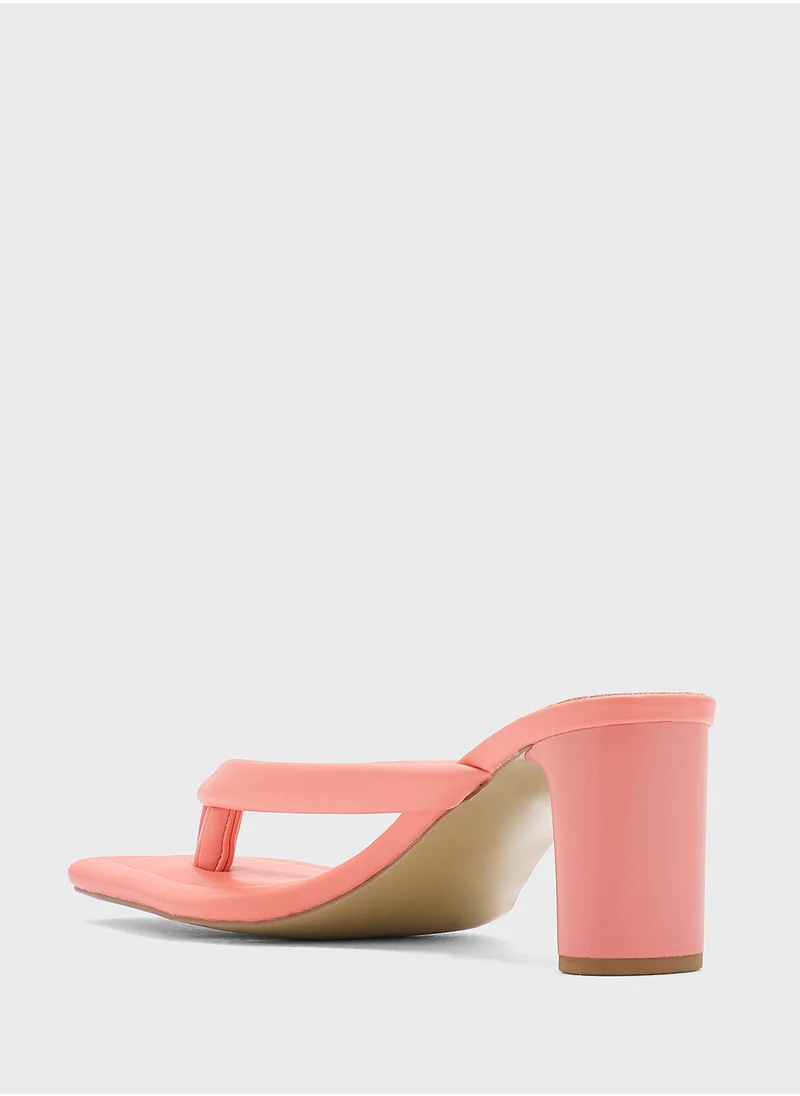 Ginger Padded Toe Post Heel Sandal
