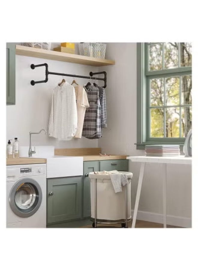 Beauenty Heavy Duty Pipe Wall Clothes Rack - Image 3