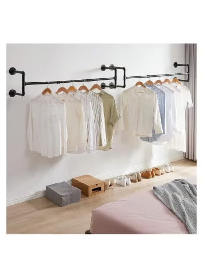 Beauenty Heavy Duty Pipe Wall Clothes Rack - Image 4