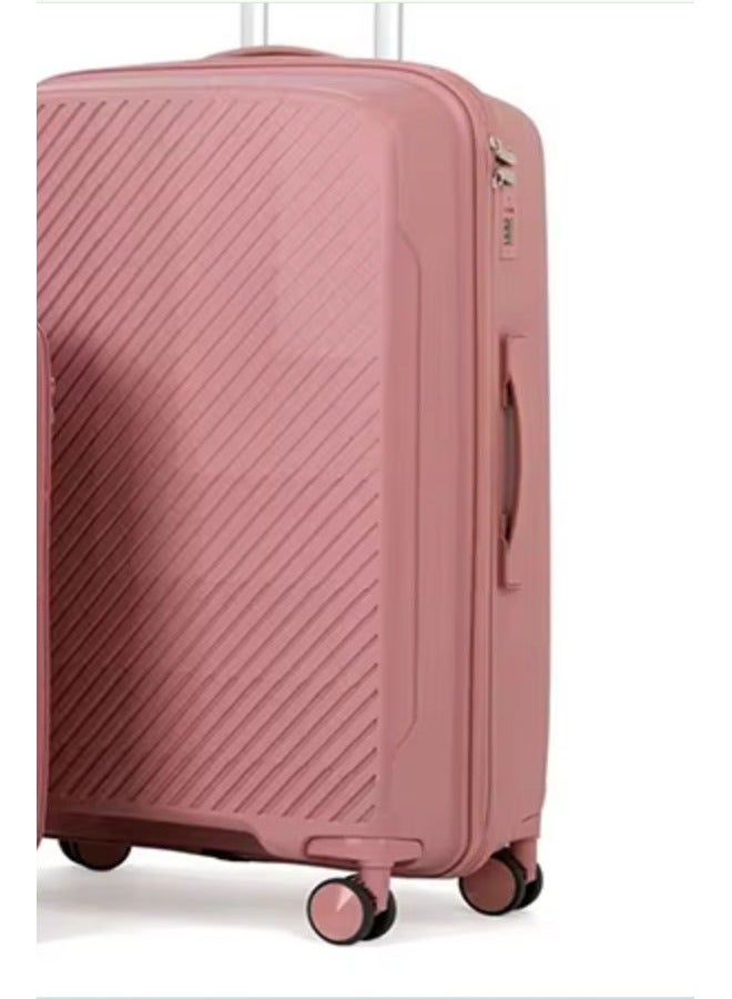 إن كي أكس مجموعة أنيقة وعملية من 3 قطع من حقائب السفر الصلبة باللون الوردي، مقاس 20*24*28 بوصة - Image 5