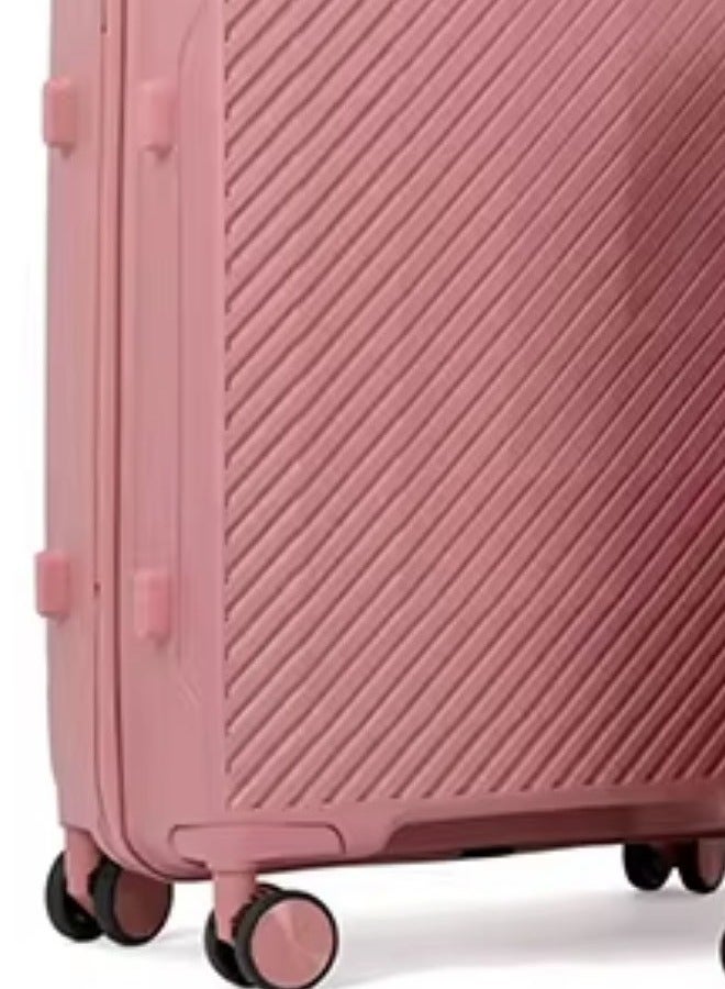إن كي أكس مجموعة أنيقة وعملية من 3 قطع من حقائب السفر الصلبة باللون الوردي، مقاس 20*24*28 بوصة - Image 4