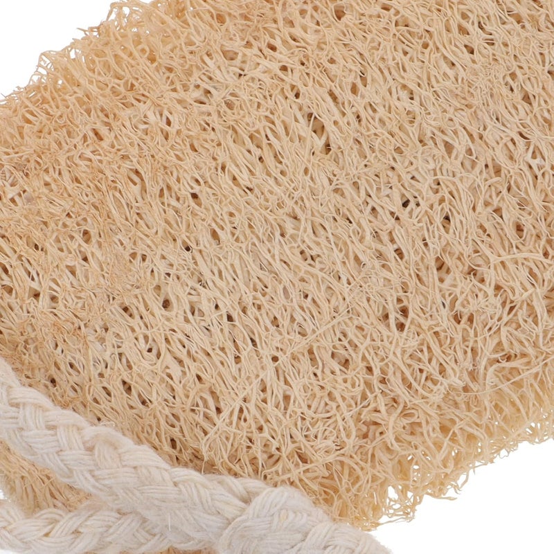 KICHOUSE Natural Loofah Bath Scrubber 10cm X 4–8cm Hard Loofah Sponge Rope, Exfoliating Shower Pad for Back and Body, Skin Cleaning Tool for Adults and Travel Use - Image 5