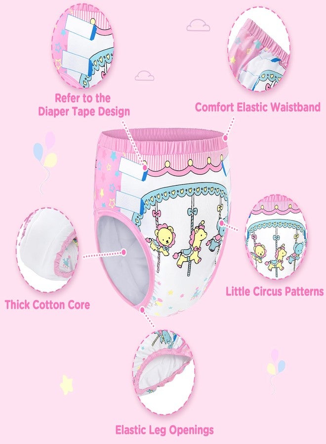 Littleforbig Soft Silky Underwear Comfortable Washable Reusable Adult Training Pants - Little Circus M - Image 2