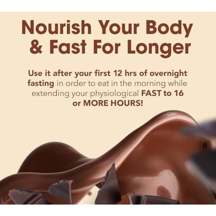 Prolon Intermittent Fasting Drink Mix | Fasting Shake for Intermittent Fasting | Vitamins, Fiber, Plant Based Protein, Superfoods | Keto, Vegan, Gluten Free, Dairy Free | Chocolate, 12 Packets - Image 4