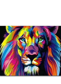 Excefore Paint By Numbers For Kids, Adult and Beginners  Diy Digital Large Living Room Bedroom Animal Coloring Decorative Paintings Pure Hand-Painted Oil Painting Color Lion Frameless 16 x 20 inch  - Image 1