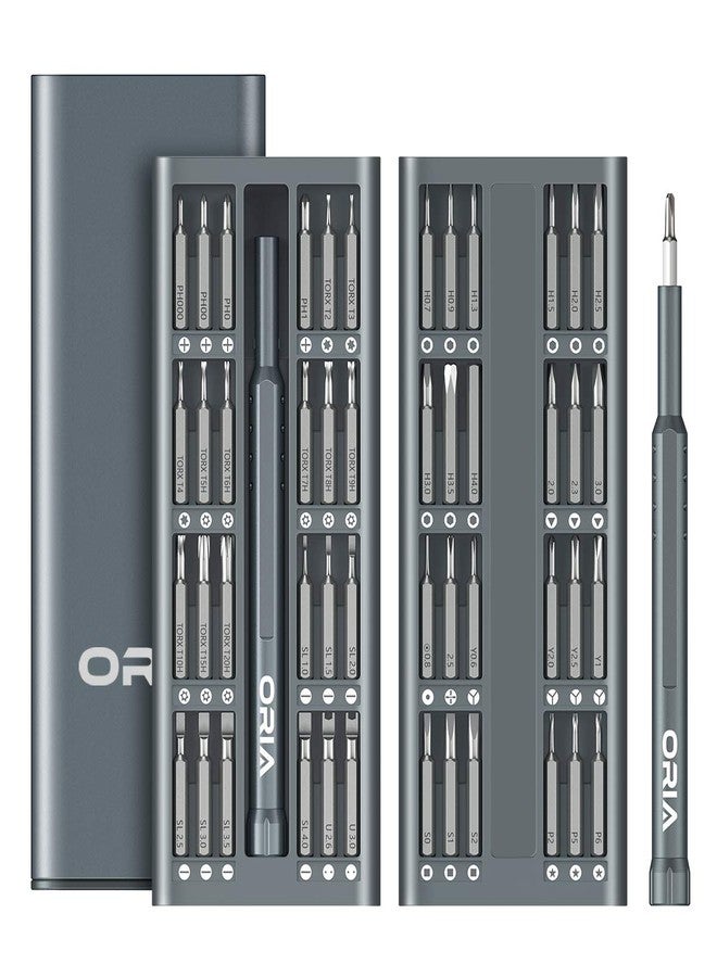 ORIA Precision Screwdriver Set, 49 in 1 Electronics Repair Tool Kit, Magnetic Driver Kit with 48 PCS Mini Precision Bits, Storage Case, for Phone Watches Laptop Eyeglass - Image 1
