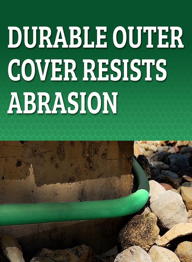 خرطوم حديقة Flexzilla Colors Lead-In مقاس 5/8 بوصة × 5 أقدام، خرطوم مياه خفيف الوزن مناسب لجميع الأحوال الجوية، متين ومرن، وصلات مانعة للتسرب، لون أخضر غابي - Image 4