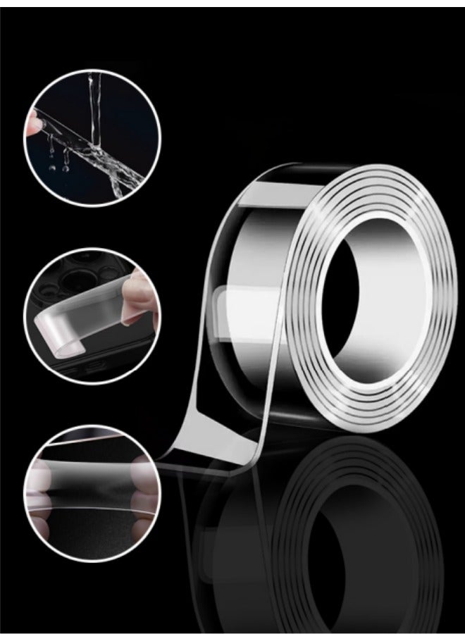 Healife Heavy-Duty Double-Sided Nano Tape - 5 Meters, Reusable & Traceless for Home, Office, and DIY Projects - Image 1