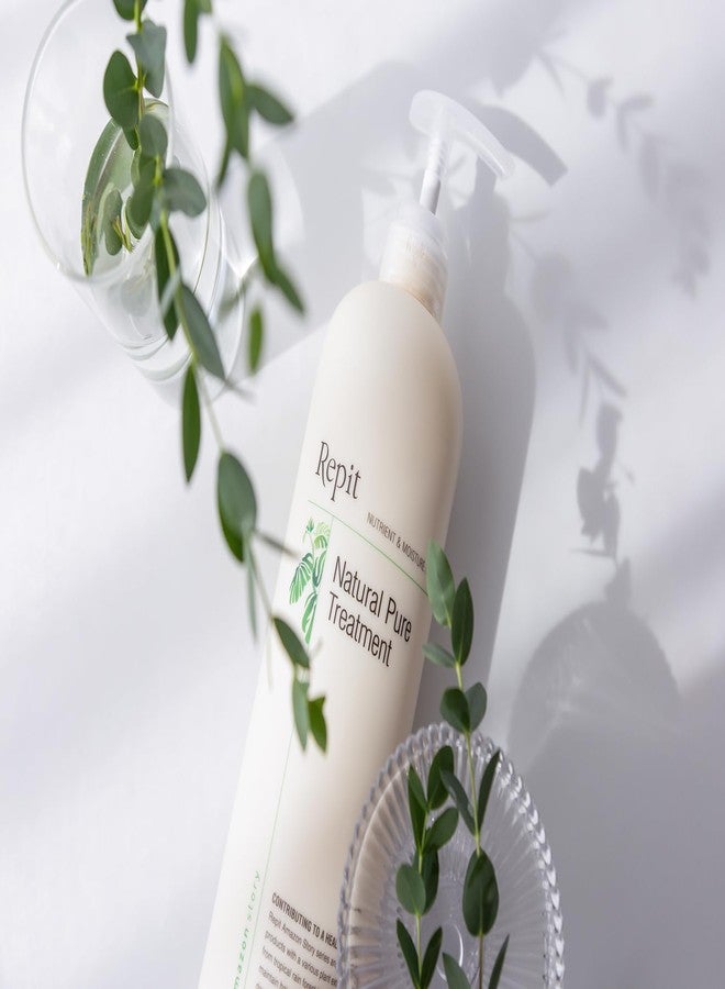 Repit Natural Pure Treatment, Hair Conditioner 33.81oz Contains Sacha Inchi, Omega 3.6.9 for Restore Dry and Damaged Hair and Frizz Control, Smooth and Sleek-Sulfate | RepitUSA - Image 2