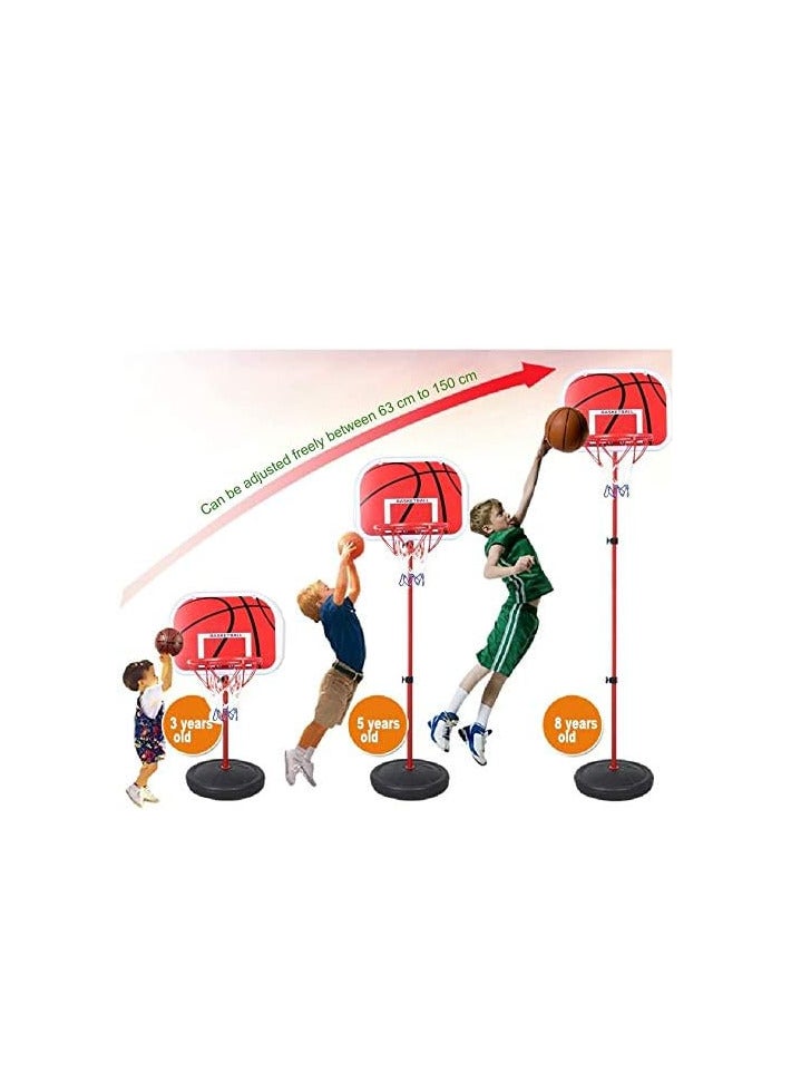 Adjustable 150Cm Kids Basketball Back Board Stand & Hoop Set For Children Gift  - Image 4