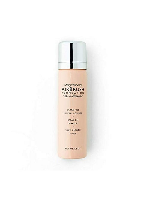 Magicminerals Airbrush Foundation Spray Makeup With Skincare Active Ingredients Ultra Light Buildable Full Coverage Formula (Light Medium)