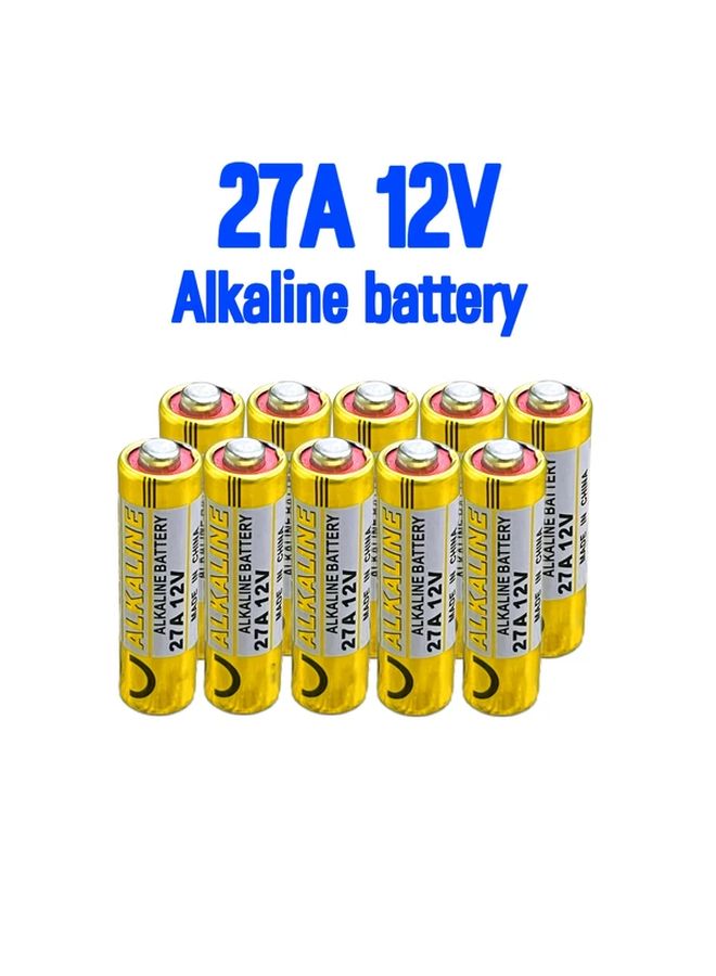 10pcs 27A 12V Alkaline Battery Disposable Non Rechargeable For Remote Control Electronic Door Lock - Image 2