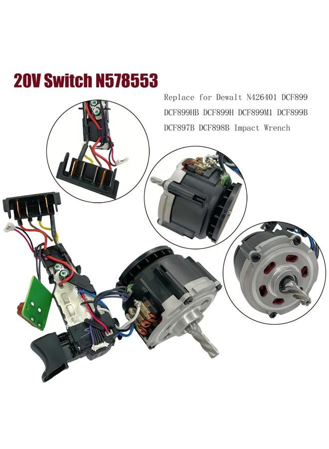 KIMGU N578553 N426401 KIMGU 20V Switch Replace for Dewalt DCF899 DCF899HB DCF899H DCF899M1 DCF899B DCF897B DCF898B Impact Wrench - Image 4