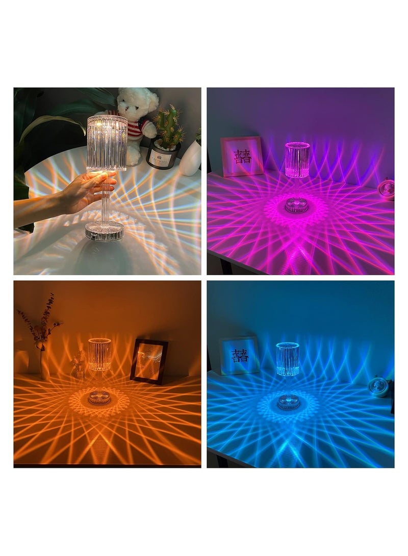 Crystal Table Lamp Remote Control Touch USB Charging Modern Home Decoration  Lamp - Image 3