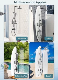 XiuWoo Full Copper Shower Set Bathroom Fixtures Shower Booster Head Bathroom Home Wall Mounted Shower System Bathroom Faucet Black  - Image 4