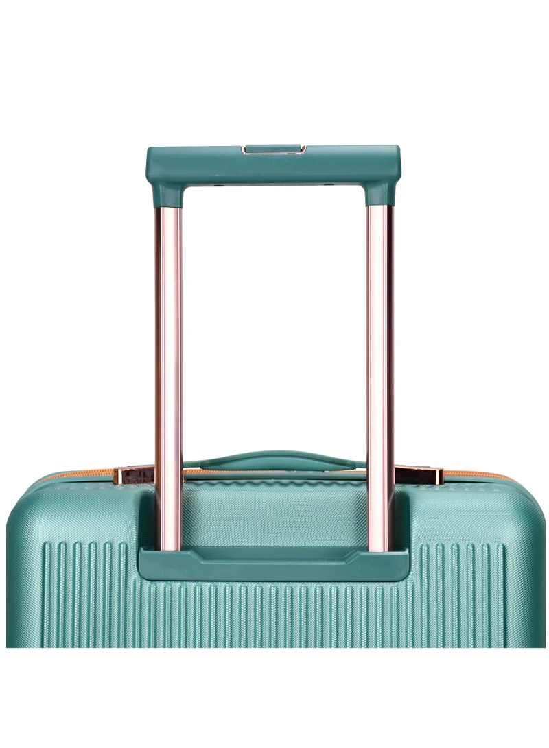 SENATOR Hard Case Luggage Trolley For Unisex ABS Lightweight 4 Double Wheeled Suitcase With Built In TSA Type Lock A5123 Light Green