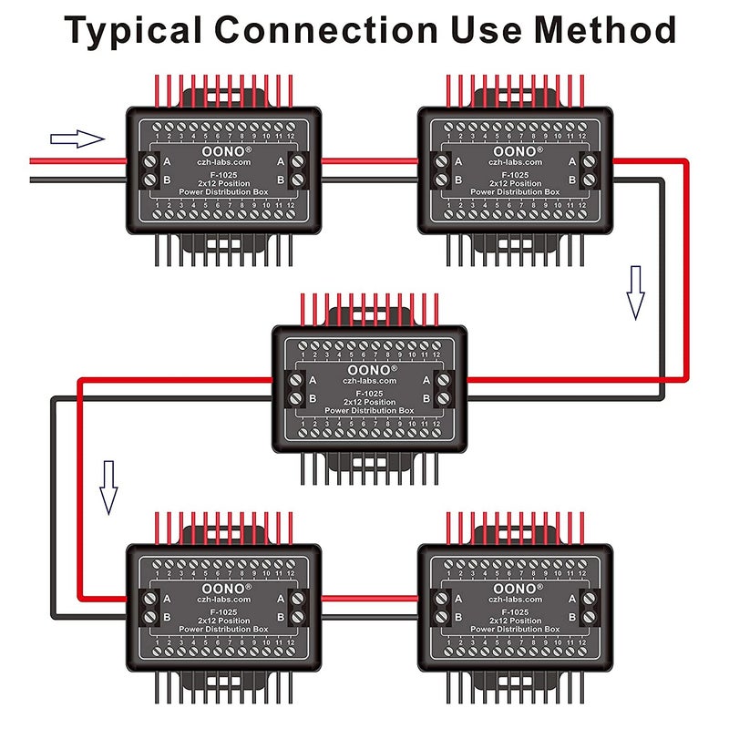 OONO Screw Terminal Block Distribution Box Module 30A/300V 2x12 Position - Image 4