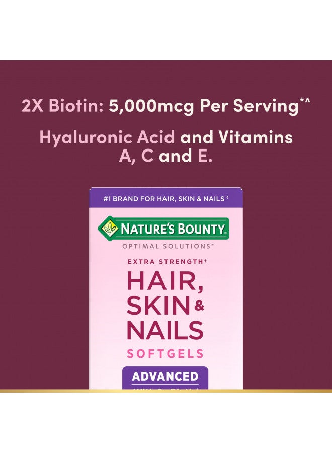 NATURE'S BOUNTY Nature's Bounty Hair, Skin & Nails Rapid, Argan-Infused Vitamin Supplement with Biotin and Hyaluronic Acid, Supports Hair, Skin, and Nail Health for Women, 150 Count - Image 2