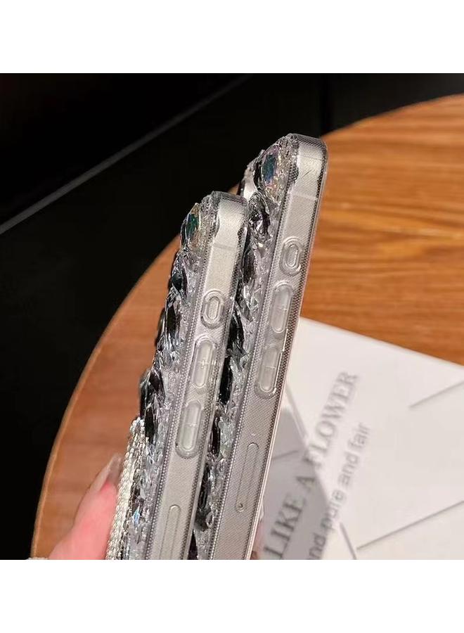 اس-توب جراب لهاتف iPhone 16 مصنوع يدويًا من أحجار الراين اللامعة وغطاء هاتف الكمبيوتر الشخصي - Image 5