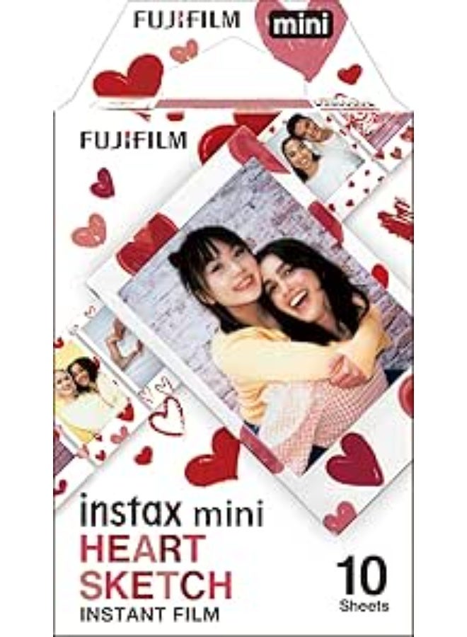 إنستاكس فيلم تصوير انستاكس ميني هارت سكيتش من فوجي فيلم، (10 قطع) - Image 1
