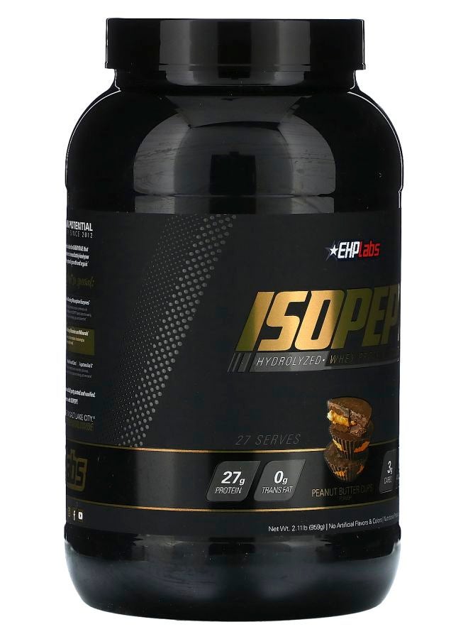 EHPLabs أيزو بيبت بروتين مصل اللبن المعزول بالزبدة الفول السوداني 2.11 رطل (959 جرام) - Image 2
