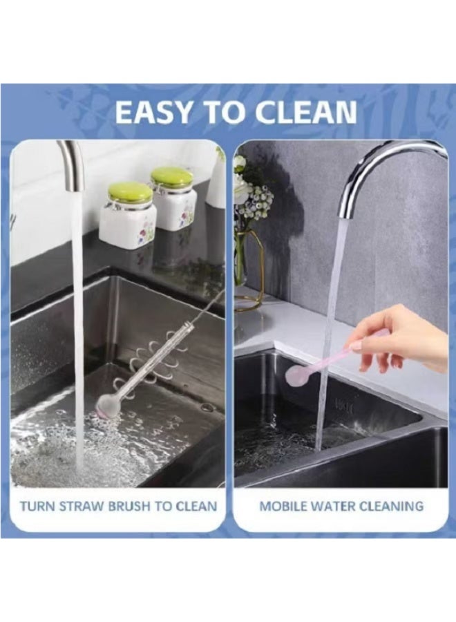 8 Pcs Glass Straws Shatter Resistant 8 Inch Short Reusable Glass Straw With Cleaning Brush Dishwasher Safe Drinking Straws Perfect For Smoothies Coffee Fruit Juice - Image 5