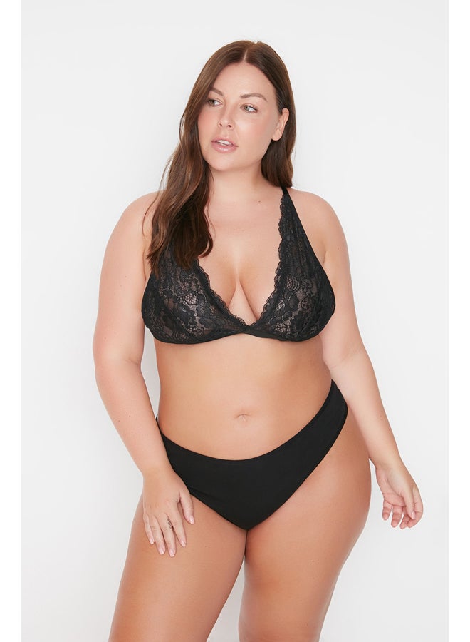 trendyol Plus Size Bra - Black  - Image 1
