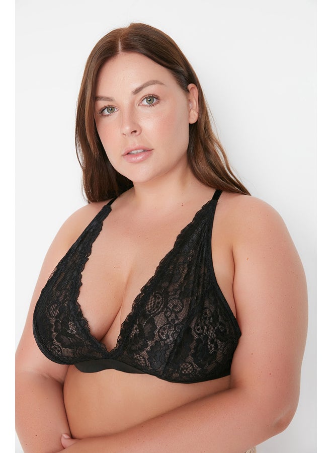 trendyol Plus Size Bra - Black  - Image 5