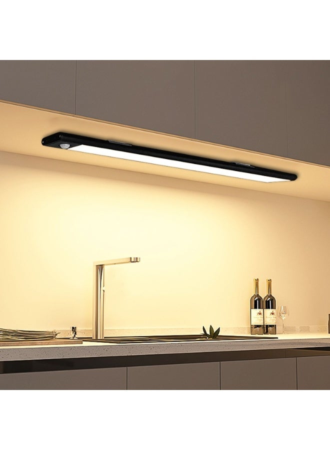 SKT Shiketro 50cm Wireless Aluminum Motion Sensor Light, 3-Color Dimming LED Rechargeable ，Human Body Sensor，Night Light/ Magnetic Closet Light/ Wireless Light for Kitchen， Staircase, Wardrobe, corridor，Study Light - Image 4