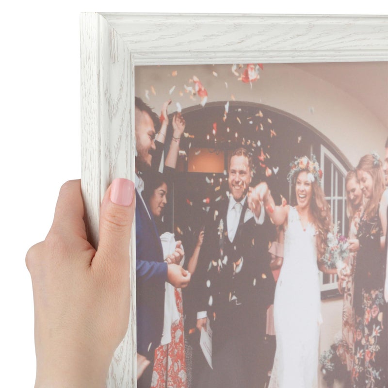 ArtToFrames 12x36 inch Off White Wash on Ash Wood Picture Frame 2WOM01515950447512x36