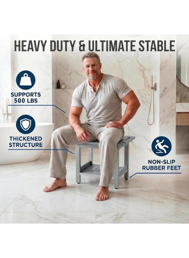 Waterproof indoor shower chair (grey) - Image 4
