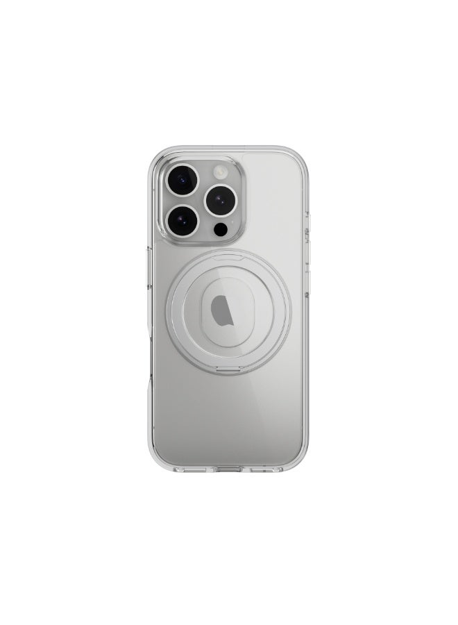 Mageasy Magstand 360 M With Rotating Ring Holder Case For Iphone 16 Pro Max-Transparent - Image 1
