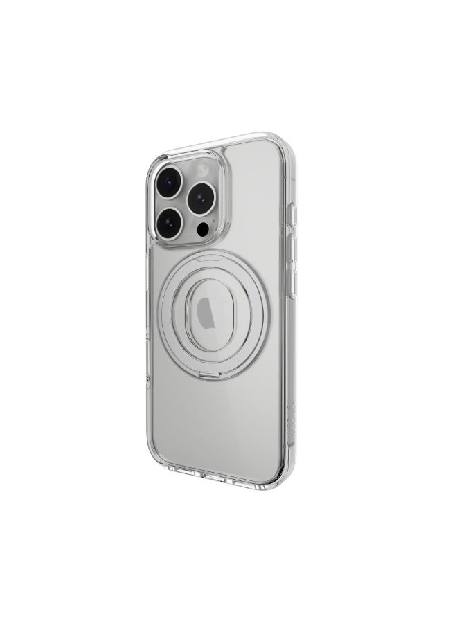 Mageasy Magstand 360 M With Rotating Ring Holder Case For Iphone 16 Pro Max-Transparent - Image 2
