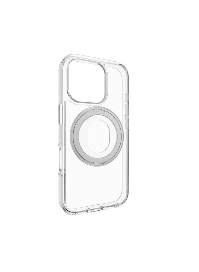 Mageasy Magstand 360 M With Rotating Ring Holder Case For Iphone 16 Pro Max-Transparent - Image 3