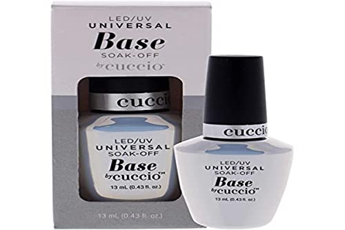 Cuccio Pro LEDUV Universal Soak Off Base Creates The Perfect Canvas Adds More Strength To Your Gel Polish Smoothens Ridges And Imperfections On Your Natural Nail 043 Oz Nail Polish - Image 2