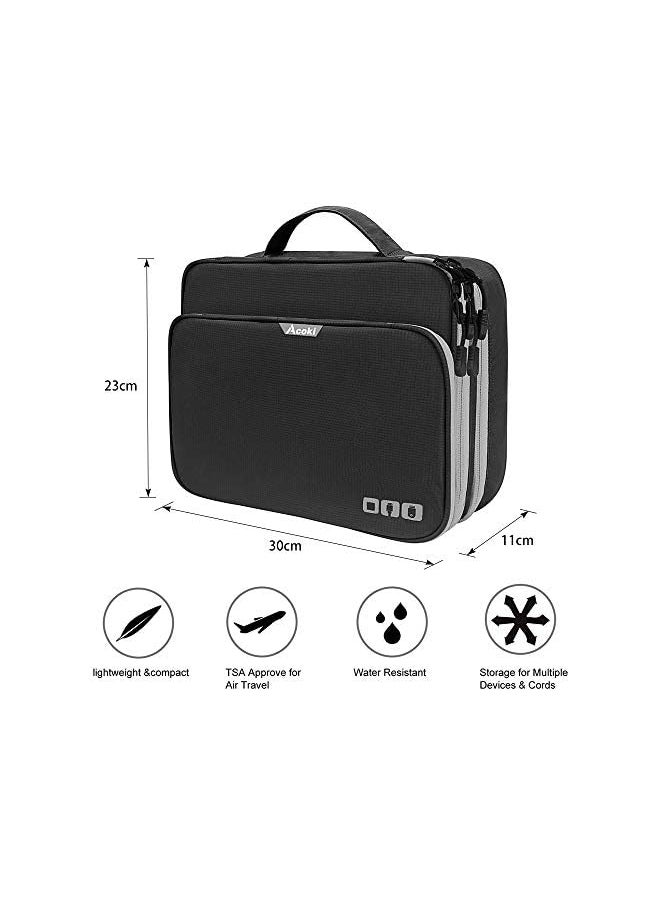 Acoki - Shoulder Crossbody Bag Smartphone Pouch Casual Travel Passport Protective Powerbank Case Cover Wallet For Iphone X Xr 8 7 Plus Samsung Huawei Lg Grey - Image 1