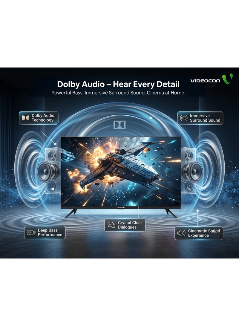 فيديوكون تلفاز ذكي QLED 4K UHD بحجم 75 بوصة من فيديكون | مركز WebOS | جهاز تحكم عن بعد ماجيك ماوس | شاشة بدون حواف | صوت دولبي | لوحة من الدرجة A+ | متوافق مع Apple AirPlay | بلوتوث | حامل حائط مجاني - E75QLWO1100 - Image 3