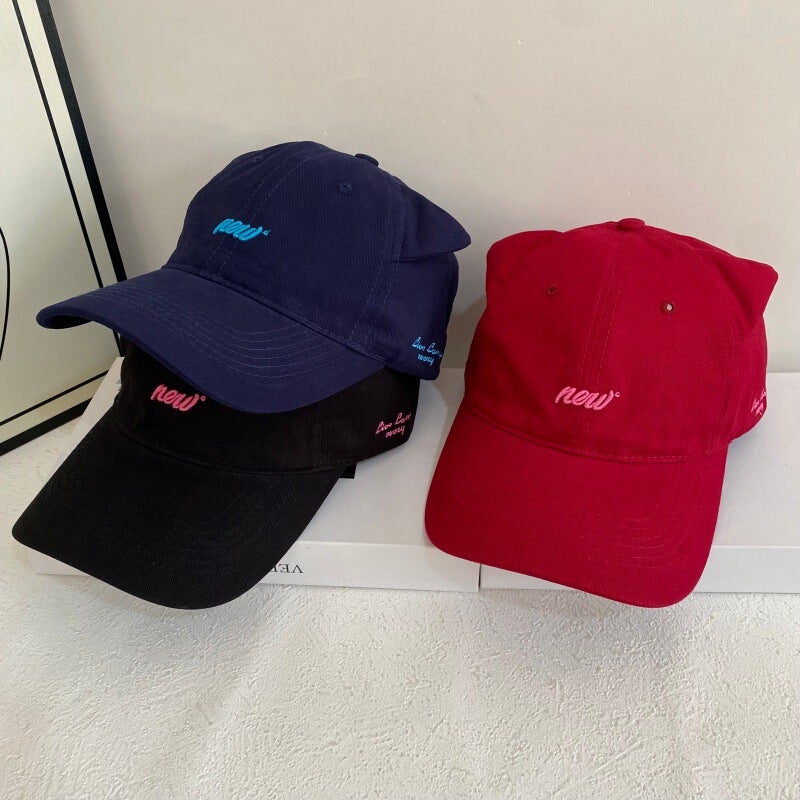 Denim Cap Women Washed Distressed Outdoor Sun Protection Hat Cotton - Image 3