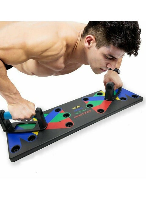 9 in 1 Push Up Rack Board,Multifunction gym system for muscle exercises for home workouts