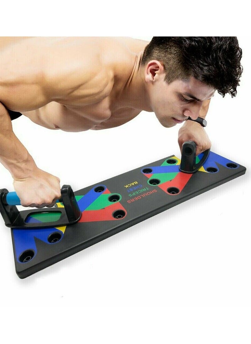 BLOOMING TIME 9 in 1 Push Up Rack Board,Multifunction gym system for muscle exercises for home workouts  - Image 1
