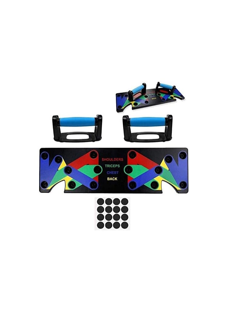 9 in 1 Push Up Rack Board,Multifunction gym system for muscle exercises for home workouts