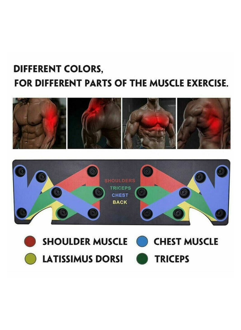 BLOOMING TIME 9 in 1 Push Up Rack Board,Multifunction gym system for muscle exercises for home workouts  - Image 2