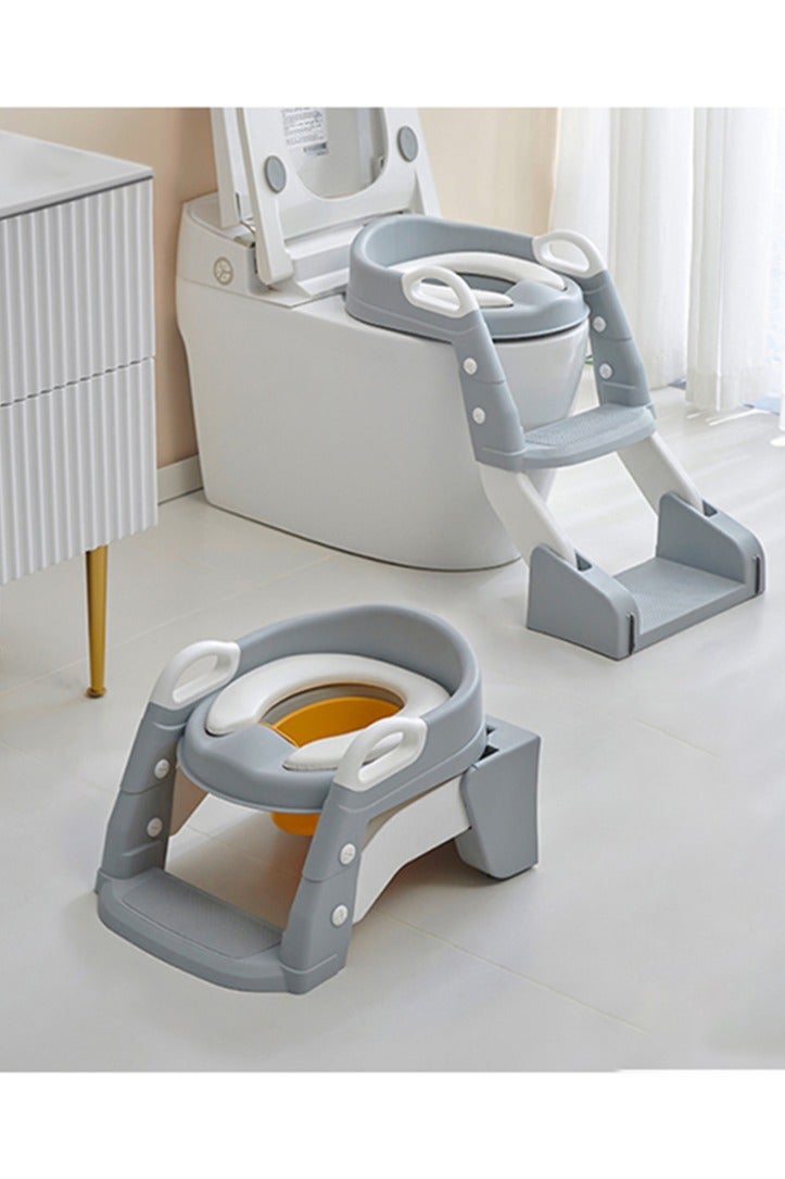 3 In 1 Potty Training Seat For Kids, Baby Toilet Chair With Armrests And Cushion, Height Adjustable Potty Seat, Removable Bowl, For Toddler 1 To 8 Years - Image 1
