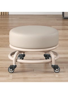 DubaiGallery Low Rolling chair Stool with Wheels, Round Rolling Seat Stools,Roller Seat Wheel Stool Round Rolling Seat, Stool with 360 Degree Universal Wheels  - Image 1