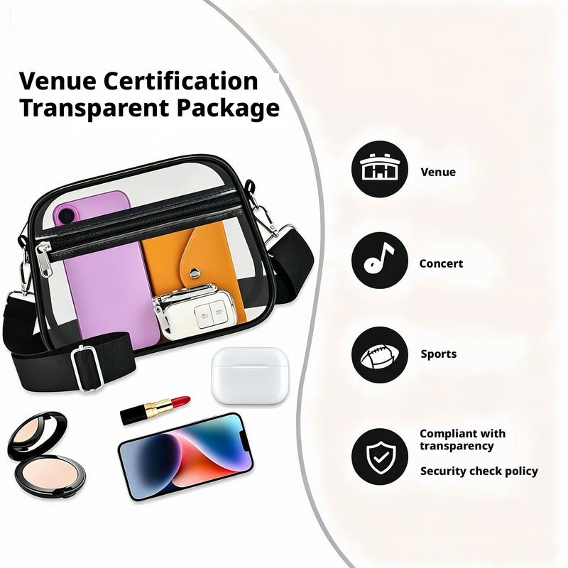 Women's Waterproof PVC Crossbody Messenger Bag with Adjustable Strap - Image 2