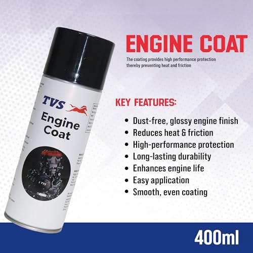 TVS Engine Coat _VST | Glossy Protection for Engine Compartments | Easy Maintenance | Maintains New-Like Appearance | White | 400ml - Image 2