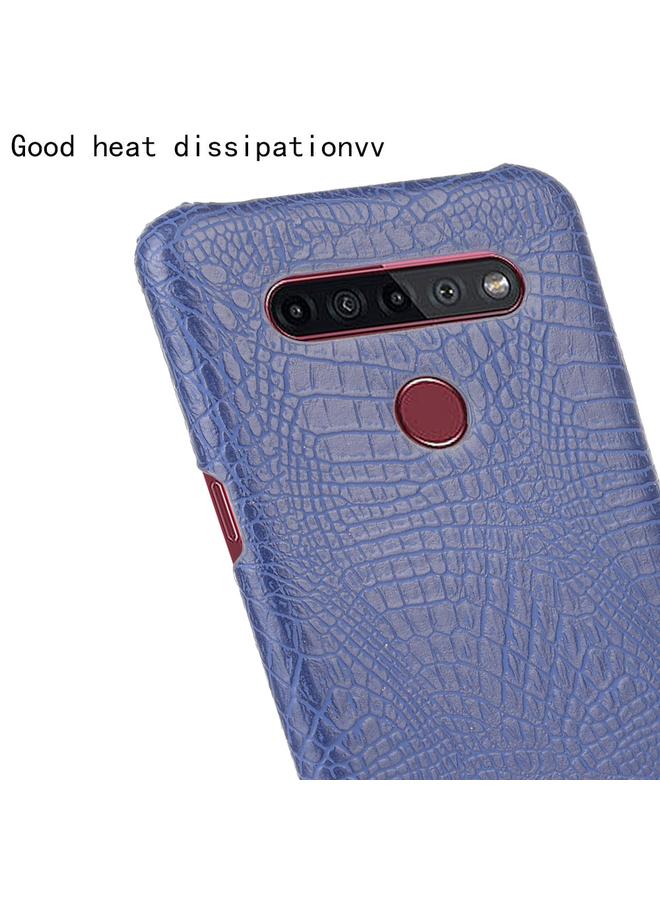 اس-توب جراب لهاتف LG K51S مقاوم للصدمات مصنوع من جلد التمساح PC + PU - Image 5