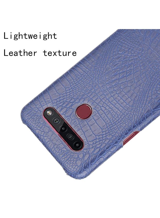 اس-توب جراب لهاتف LG K51S مقاوم للصدمات مصنوع من جلد التمساح PC + PU - Image 4