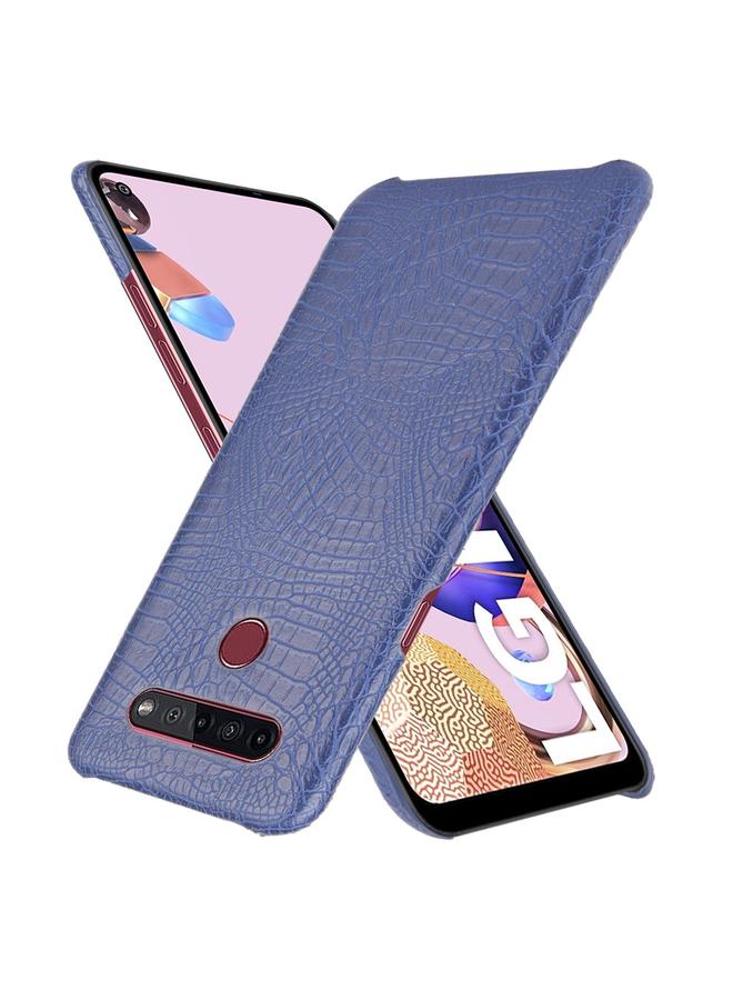 اس-توب جراب لهاتف LG K51S مقاوم للصدمات مصنوع من جلد التمساح PC + PU - Image 2